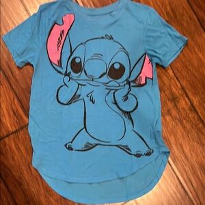 Disney Blue and Pink Stitch Kids Tee